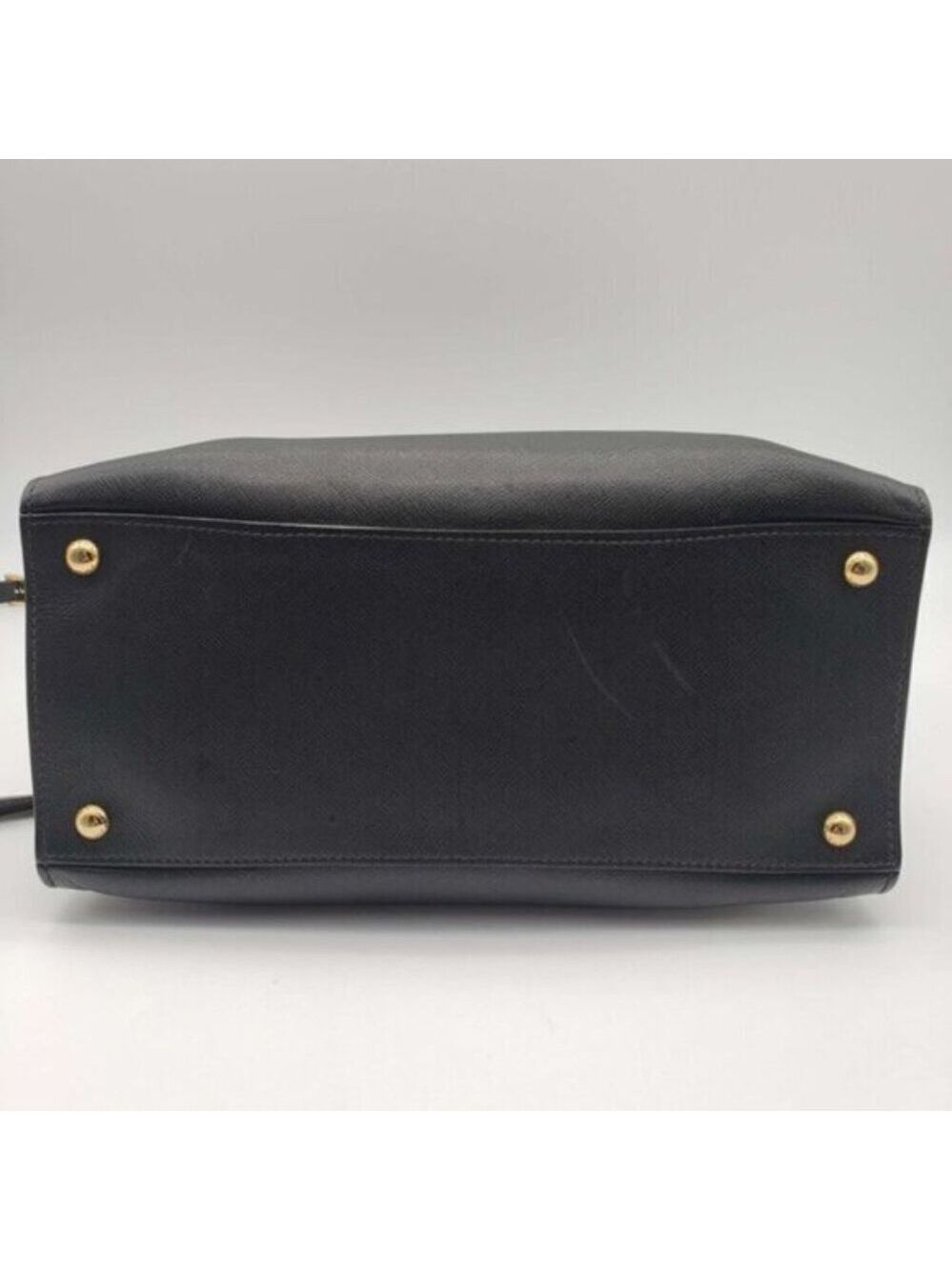 Prada Saffiano Triple Pocket Nero Black Shoulder Bag - Picture 8 of 16